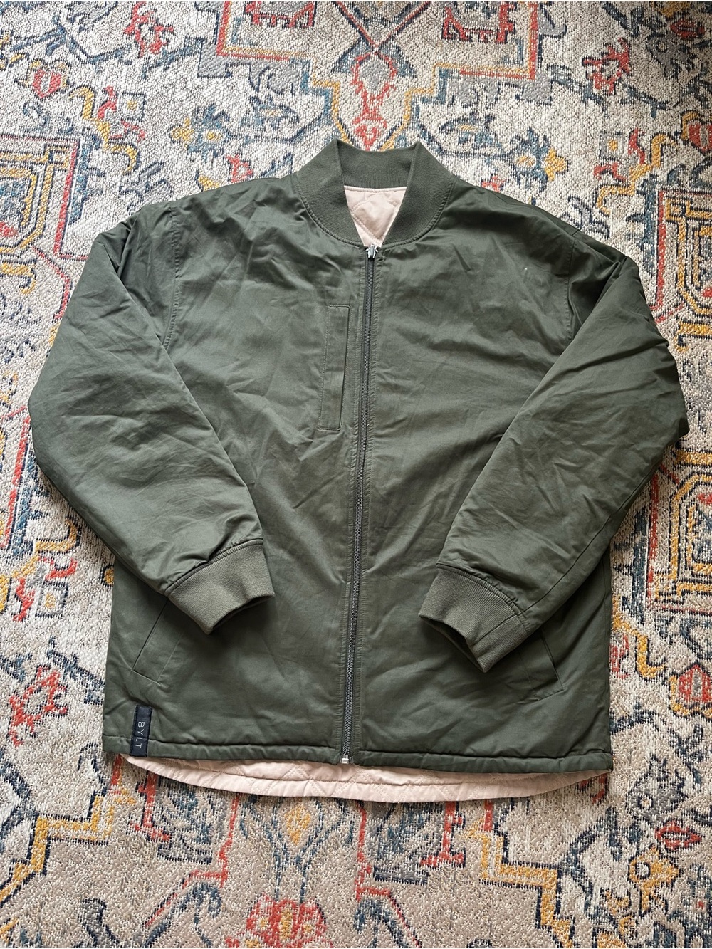 BYLT Basics Olive Green Bomber Jacket